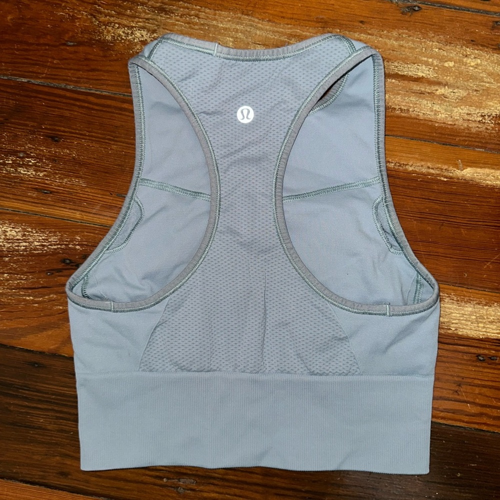 lululemon racerback tank top, grey blue